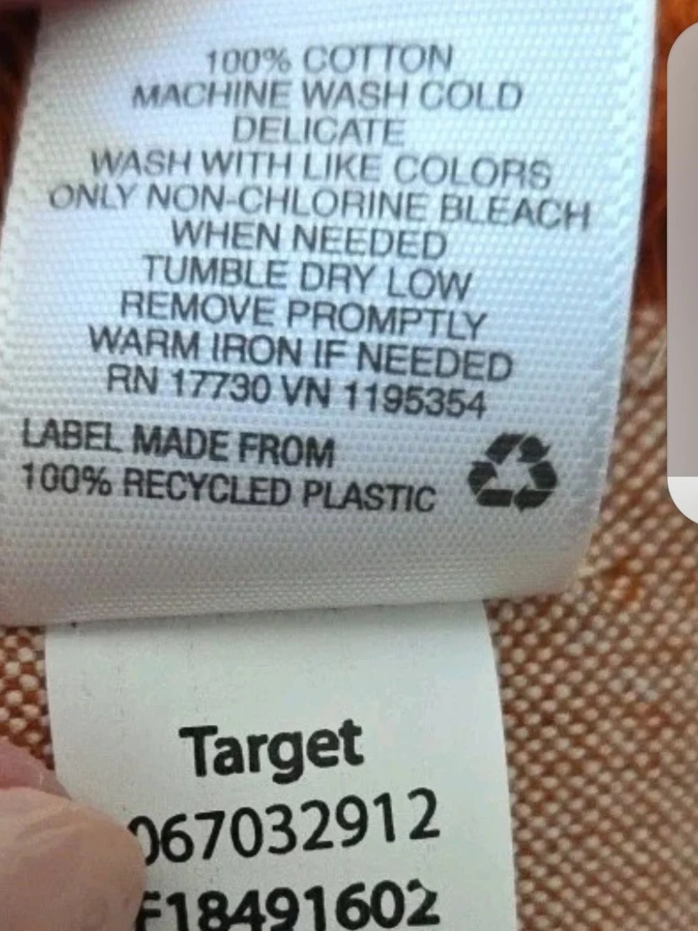 Threshold Target Napkins Or Placemats 100% Cotton Burnt Orange